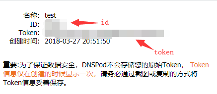 dnspod_id&token